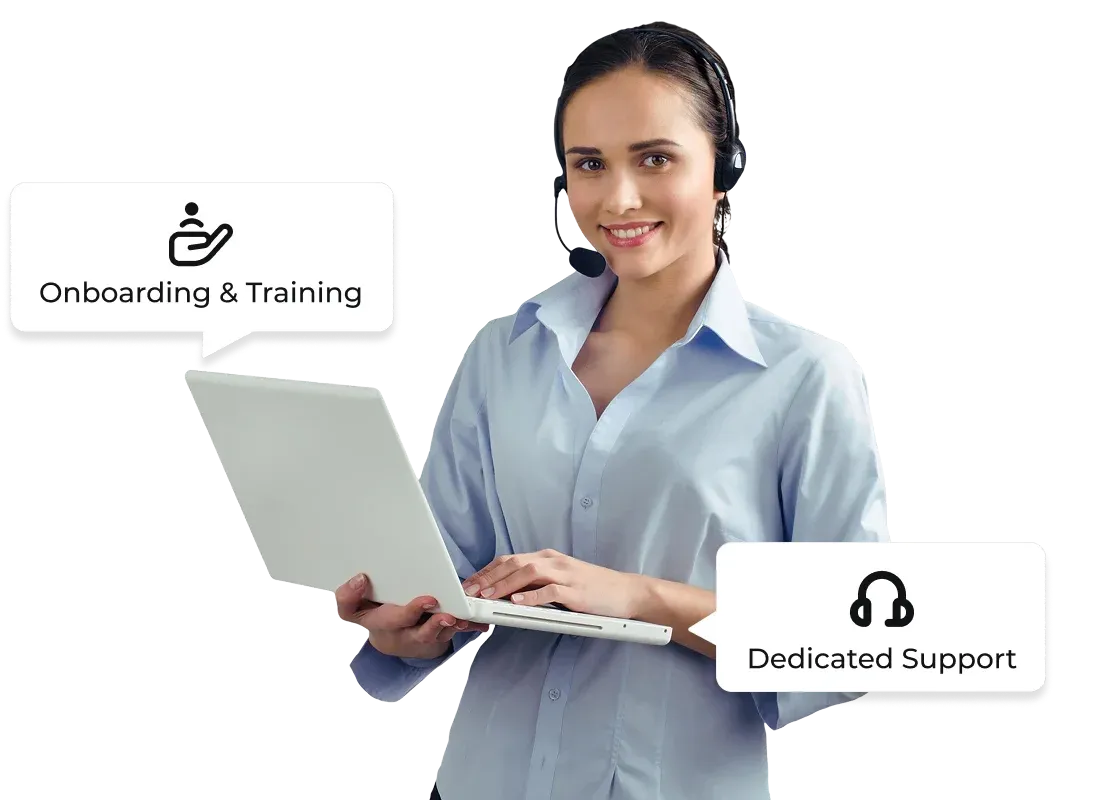 Dedicated support and onboarding & training provided by Scanova