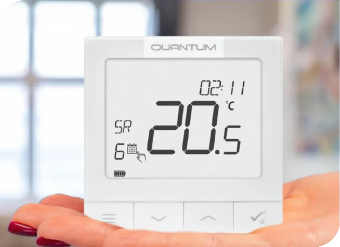 SALUS steuert den Quantum-Thermostat ohne Möglichkeit, Benutzer ohne dynamische QR-Codes zu Produktinformationen zu führen